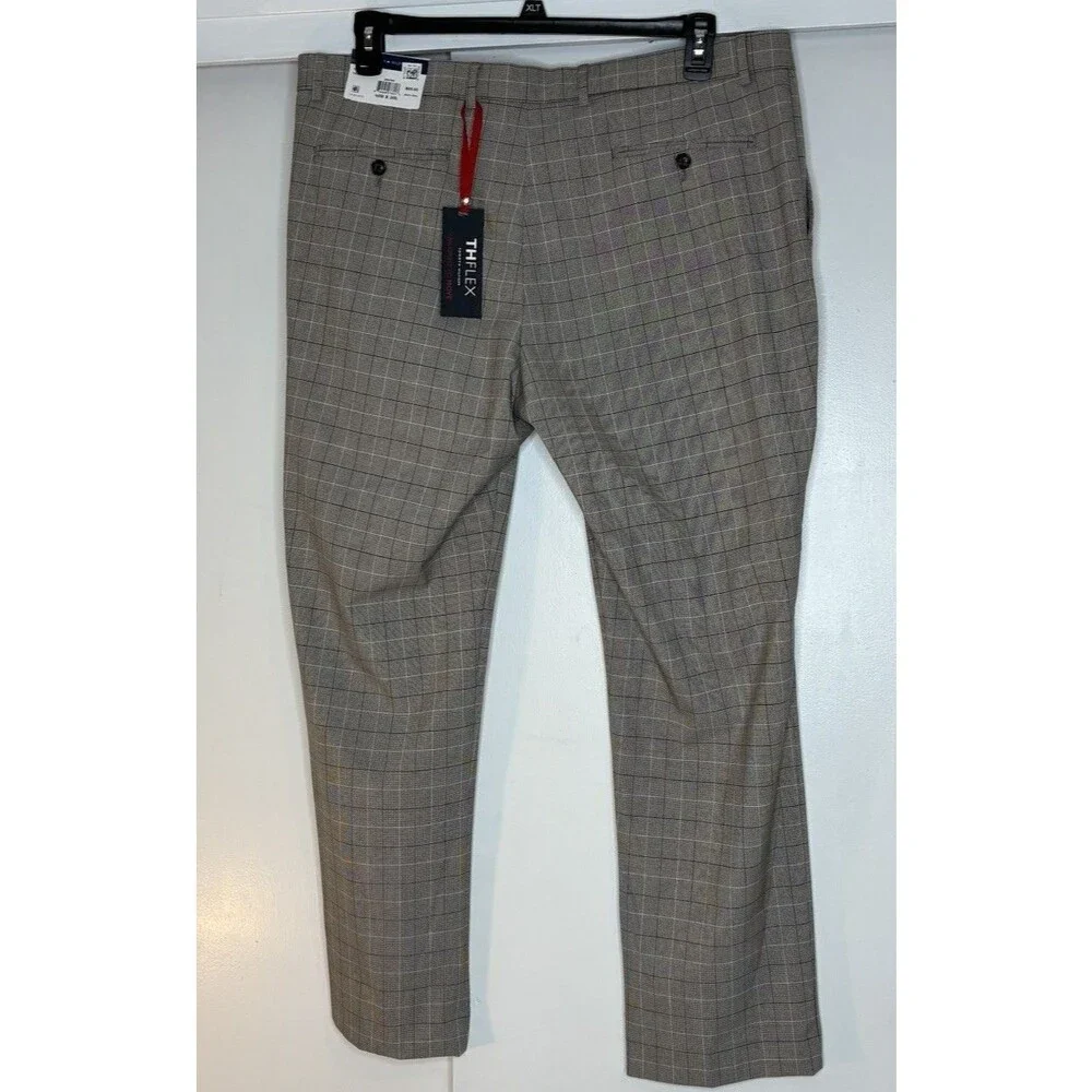 Men’s Dress Pants 40Wx30L Tommy Hilfiger Stretch Plaid THflex